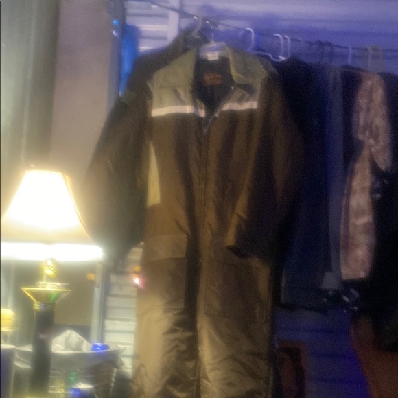 Walls Brown Raincoat with Reflective Stripe